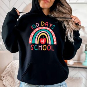 100th Day Of School Teacher 100 Days Smarter Boho Rainbow Hoodie 1 100th Day Of School Teacher 100 Days Smarter Boho Rainbow Hoodie 1 2