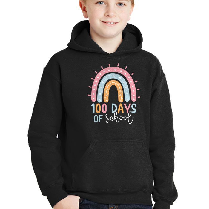 100th-Day-Of-School-Teacher-100-Days-Smarter-Boho-Rainbow-Hoodie-2 100th Day Of School Teacher 100 Days Smarter Boho Rainbow Hoodie 2