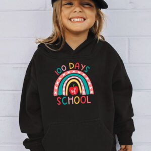 100th Day Of School Teacher 100 Days Smarter Boho Rainbow Hoodie 3 100th Day Of School Teacher 100 Days Smarter Boho Rainbow Hoodie 3 2