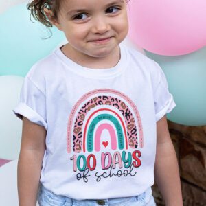 100th Day Of School Teacher 100 Days Smarter Boho Rainbow T Shirt 2 1