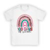 100th Day Of School Teacher 100 Days Smarter Boho Rainbow T-Shirt