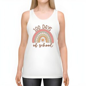 100th Day Of School Teacher 100 Days Smarter Boho Rainbow Tank Top 2 3