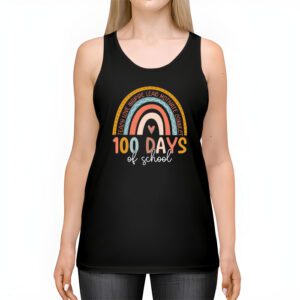 100th Day Of School Teacher 100 Days Smarter Boho Rainbow Tank Top 2 4