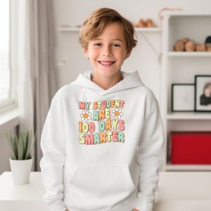100th Day of School My Students are 100 Days Smarter Teacher Hoodie 1 3