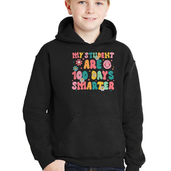 100th-Day-of-School-My-Students-are-100-Days-Smarter-Teacher-Hoodie-2 100th Day of School My Students are 100 Days Smarter Teacher Hoodie 2 1
