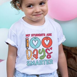 100th Day of School My Students are 100 Days Smarter Teacher T Shirt 1