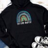 100th Day of School Teacher 100 days smarter rainbow Hoodie