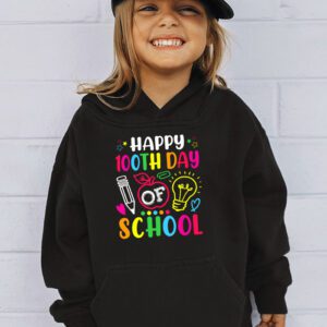 100th Day of School Teachers Kids Child Happy 100 Days Hoodie 3 2