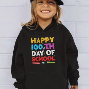 100th Day of School Teachers Kids Child Happy 100 Days Hoodie 3 3