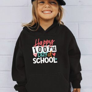 100th Day of School Teachers Kids Child Happy 100 Days Hoodie 3 4