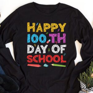 100th Day of School Teachers Kids Child Happy 100 Days Longsleeve Tee 1 3