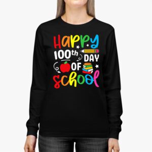 100th Day of School Teachers Kids Child Happy 100 Days Longsleeve Tee 2