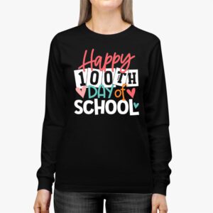 100th Day of School Teachers Kids Child Happy 100 Days Longsleeve Tee 2 4