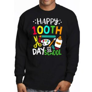 100th Day of School Teachers Kids Child Happy 100 Days Longsleeve Tee 3 1