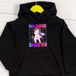 100th Day of School Unicorn 100 Days Smarter Kindergarten Hoodie 1 1