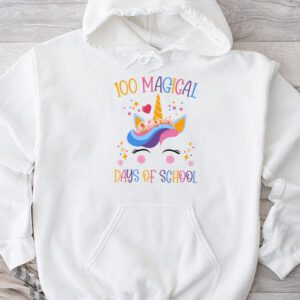 100th Day of School Unicorn 100 Magical Days Teacher Girls Hoodie