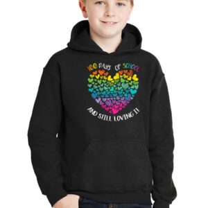 100th Day of School and Still Loving It 100 Rainbow Hearts Hoodie 2 1