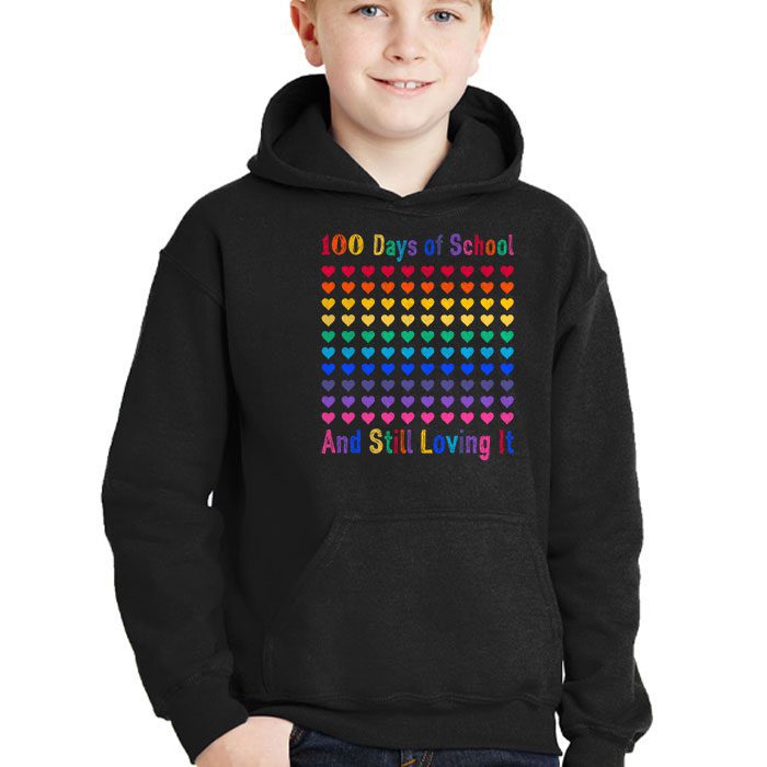 100th-Day-of-School-and-Still-Loving-It-100-Rainbow-Hearts-Hoodie-2 100th Day of School and Still Loving It 100 Rainbow Hearts Hoodie 2