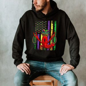 American Flag Mardi Gras Hoodie Mardi Gras Crawfish Outfit Hoodie 2 4