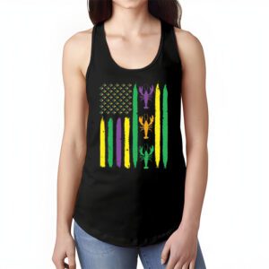 American Flag Mardi Gras Tank Top Mardi Gras Crawfish Outfit Tank Top 1 1