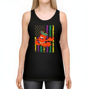 American Flag Mardi Gras Tank Top Mardi Gras Crawfish Outfit Tank Top 2 3