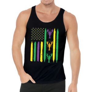 American Flag Mardi Gras Tank Top Mardi Gras Crawfish Outfit Tank Top 3 1