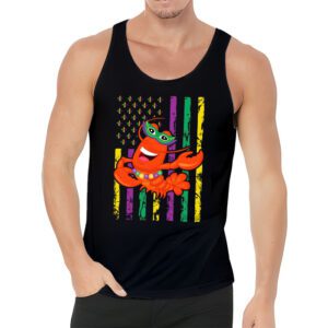 American Flag Mardi Gras Tank Top Mardi Gras Crawfish Outfit Tank Top 3 3