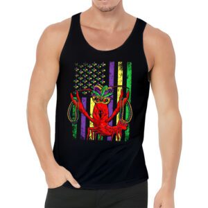 American Flag Mardi Gras Tank Top Mardi Gras Crawfish Outfit Tank Top 3 4