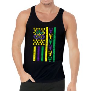 American Flag Mardi Gras Tank Top Mardi Gras Crawfish Outfit Tank Top 3 5