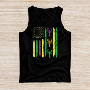 American Flag Mardi Gras Tank Top Mardi Gras Crawfish Outfit Tank Top