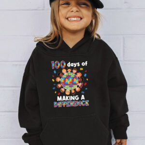 Autism Awareness Making Differences 100 Days Of School Hoodie 3 1