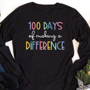 Autism Awareness Making Differences 100 Days Of School Longsleeve Tee 1 2