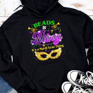 Beads and bling it's a Mardi Gras thing Carnival Mardi Gras Hoodie