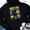 Bigfoot Mardi Gras Sasquatch Funny Men Kids Gift Tee Hoodie