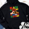 Black History Is American History Patriotic African American Hoodie
