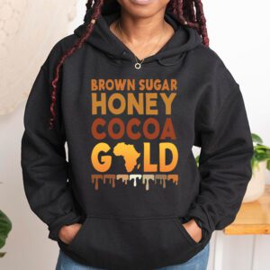 Brown Sugar Honey Black History Month BLM Melanin Afro Queen Hoodie 1 2