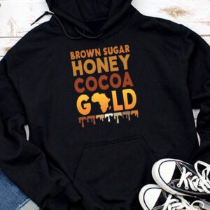 Brown Sugar Honey Black History Month BLM Melanin Afro Queen Hoodie