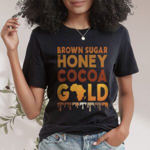 Brown Sugar Honey Black History Month BLM Melanin Afro Queen T Shirt 1 6