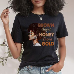 Brown Sugar Honey Black History Month BLM Melanin Afro Queen T Shirt 1 7