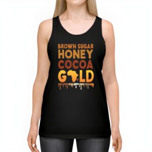 Brown Sugar Honey Black History Month BLM Melanin Afro Queen Tank Top 2 2