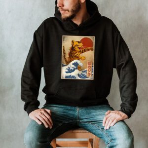 Catzilla Cat Japanese Art Funny Cat Gifts For Men Women Kid Hoodie 2 2