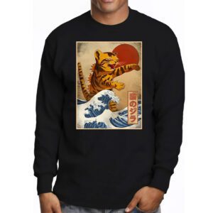 Catzilla Cat Japanese Art Funny Cat Gifts For Men Women Kid Longsleeve Tee 3 2