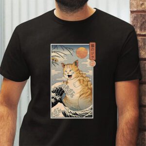 Catzilla Cat Japanese Art Funny Cat Gifts For Men Women Kid T Shirt 2 1