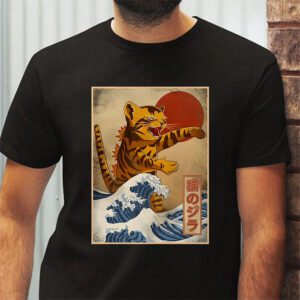 Catzilla Cat Japanese Art Funny Cat Gifts For Men Women Kid T Shirt 2 2