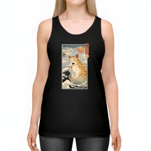 Catzilla Cat Japanese Art Funny Cat Gifts For Men Women Kid Tank Top 2 1