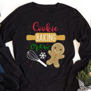 Cookie Baking Crew Baker Bake Kids Women Christmas Baking Longsleeve Tee 1 1