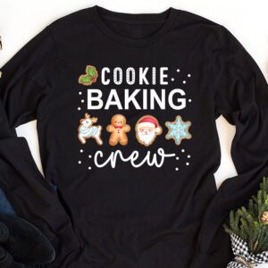 Cookie Baking Crew Baker Bake Kids Women Christmas Baking Longsleeve Tee 1 4