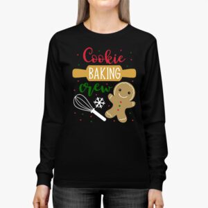 Cookie Baking Crew Baker Bake Kids Women Christmas Baking Longsleeve Tee 2 1