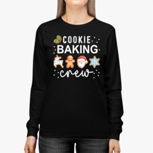 Cookie Baking Crew Baker Bake Kids Women Christmas Baking Longsleeve Tee 2 4