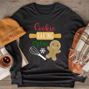 Cookie Baking Crew Baker Bake Kids Women Christmas Baking Longsleeve Tee